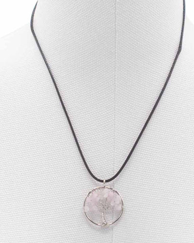 Tree of Life Necklace Love and Gentleness – Rose Quartz