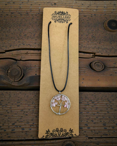 Tree of Life Necklace Love and Gentleness – Rose Quartz