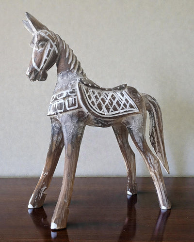 Medium Antique Horse 25 cm – Classic Oriental Sculpture